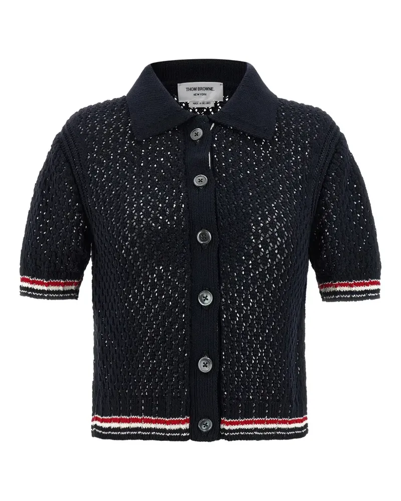 Thom Browne open-work cardigan - Blau Blau
