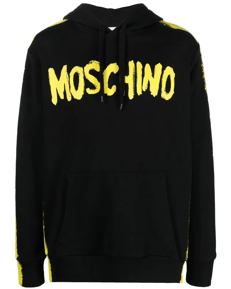 Moschino Hoodie mit Logo-Print - Schwarz Schwarz