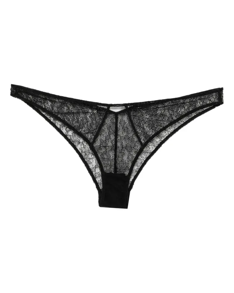 Kiki De Montparnasse Petite Fleur Slip - Schwarz Schwarz