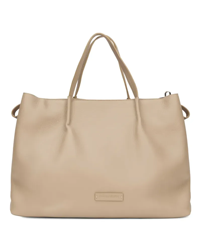Fabiana Filippi handles zip tote bag - Nude Nude
