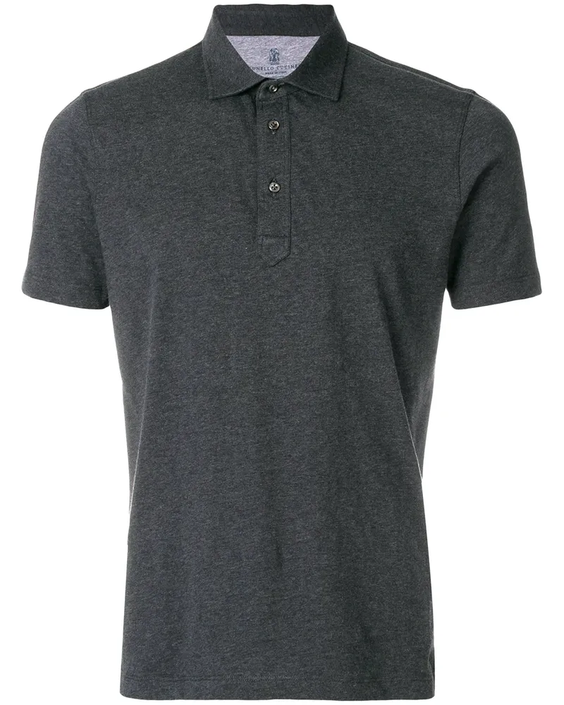 Brunello Cucinelli Klassisches Poloshirt - Grau Grau
