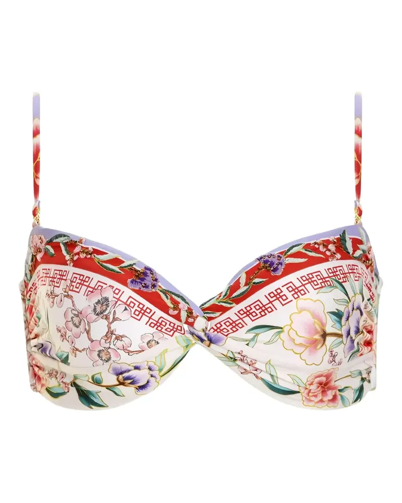 AGUA BENDITA Stacy Korin Bikinioberteil mit Print - Nude Nude