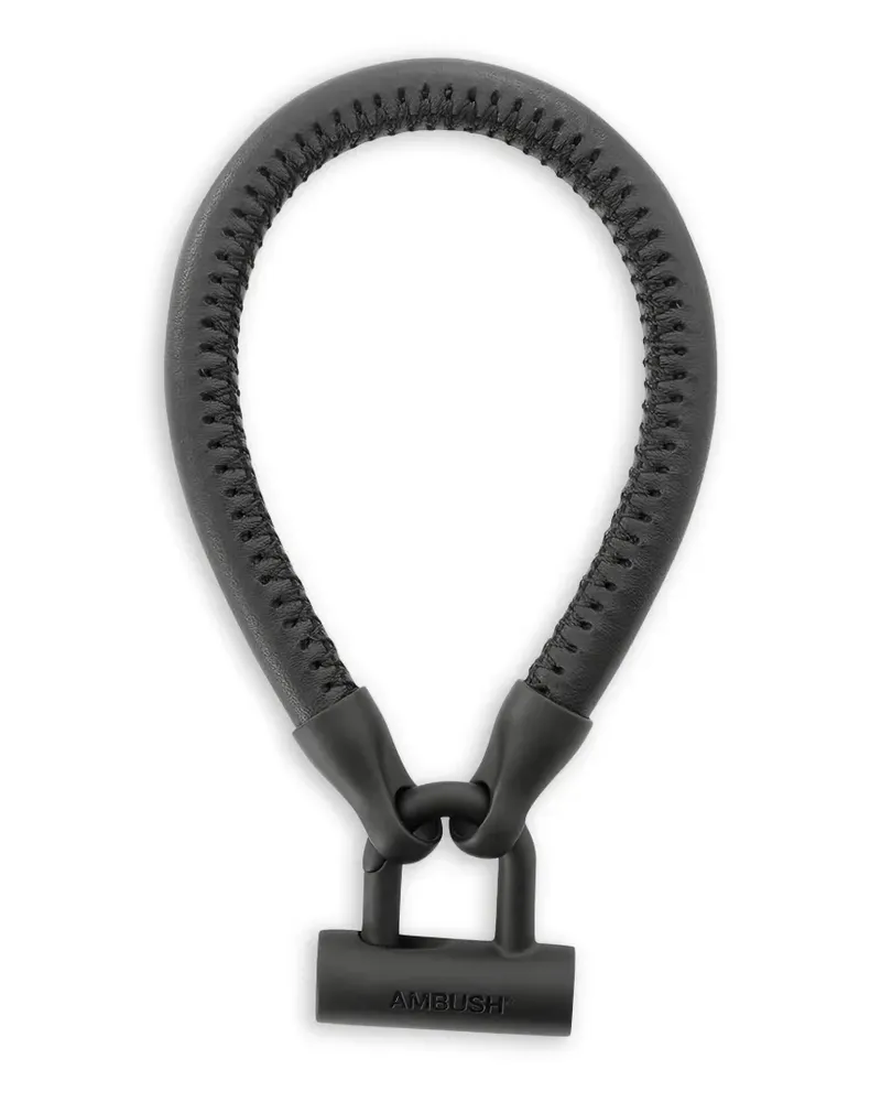 AMBUSH Lederarmband mit Fahrradverschluss - Schwarz Schwarz