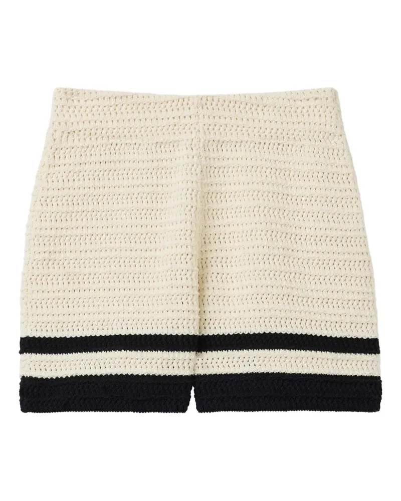 ST. JOHN Shorts mit Pointelle-Streifen - Nude Nude