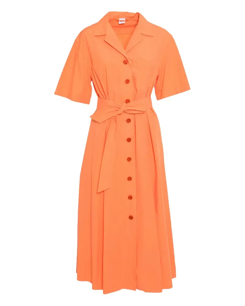 ASPESI Geknöpftes Kleid mit Gürtel - Orange Orange