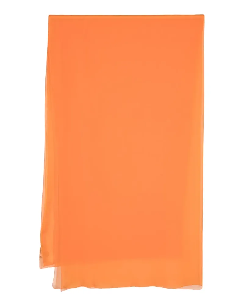 Alberta Ferretti Langer Seidenschal - Orange Orange