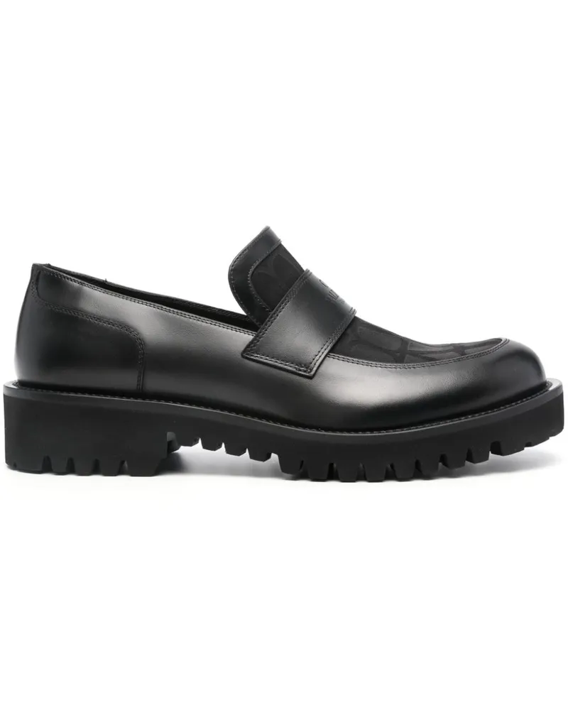 Valentino Garavani Toile Iconographe Loafer - Schwarz Schwarz