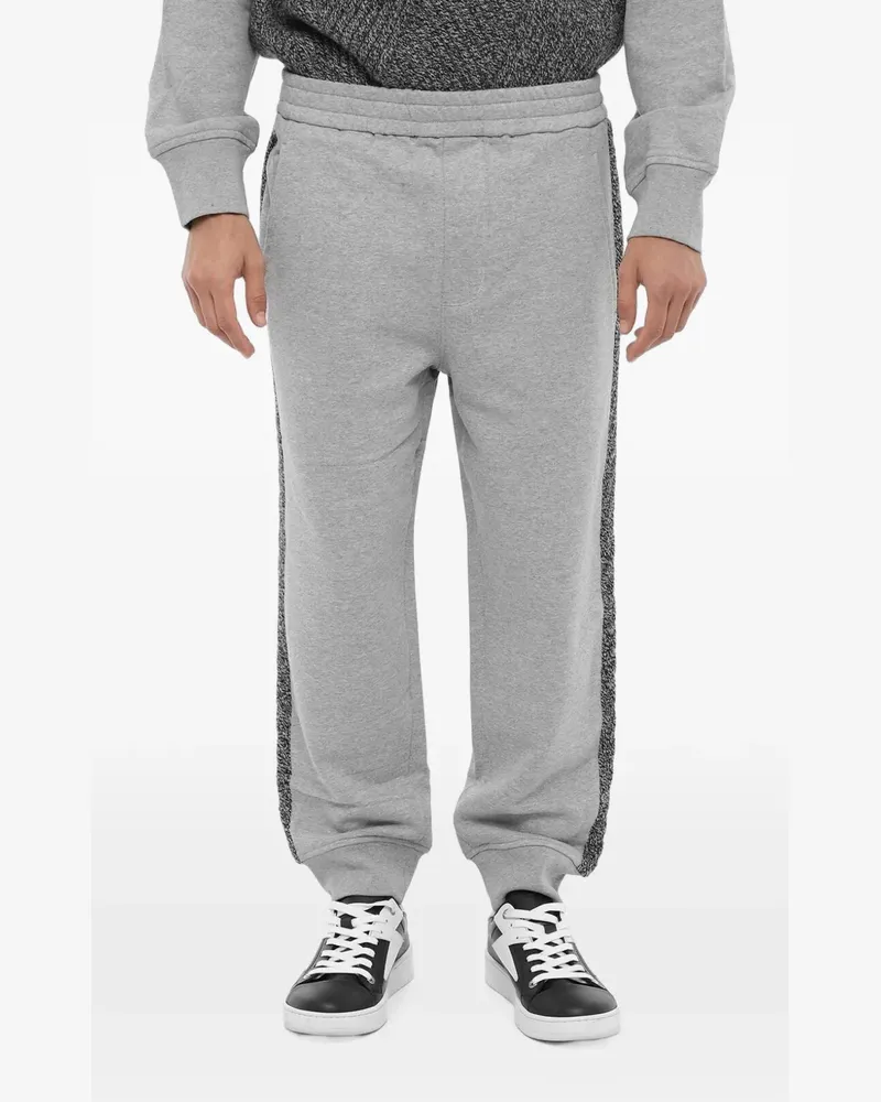 Neil Barrett loose-fit side-stripe track pants - Grau Grau