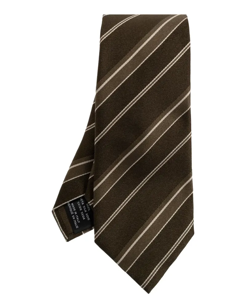 Tom Ford diagonal-stripe silk tie - Braun Braun