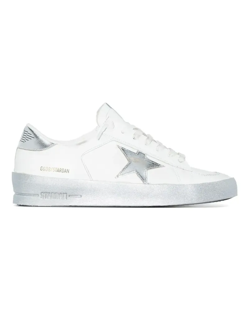 Golden Goose metallic-effect sneakers - Weiß Weiß
