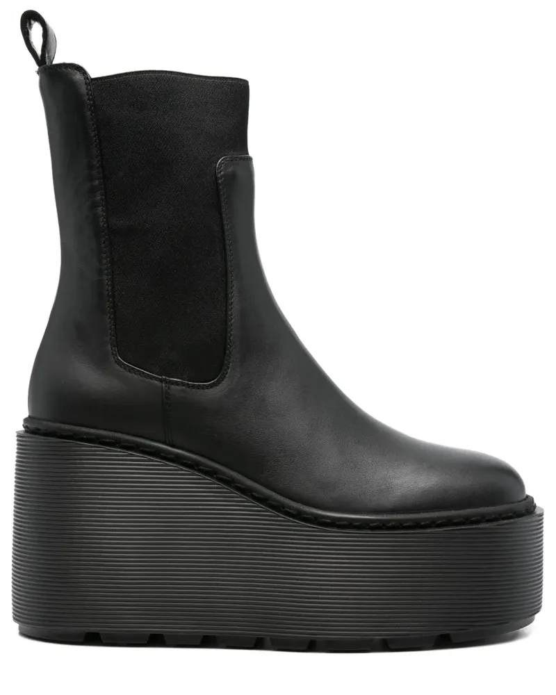 Vic Matié Plateau-Stiefel mit elastischen Einsätzen - Schwarz Schwarz