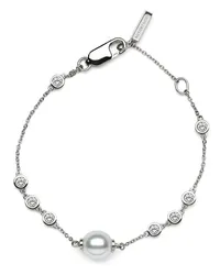 AUTORE MODA Portia Perlen-Armband aus Sterlingsilber Silber