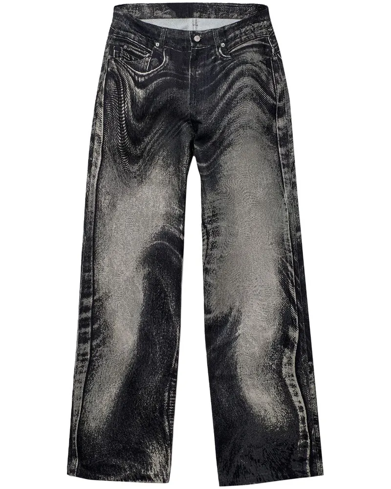 Camper Jeans mit abstraktem Muster - Grau Grau