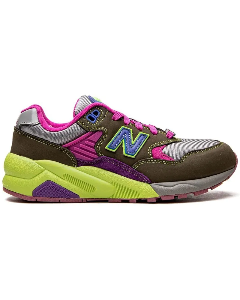 New Balance x Stray Rats 580 Pink/Khaki Sneakers - Grün Grün