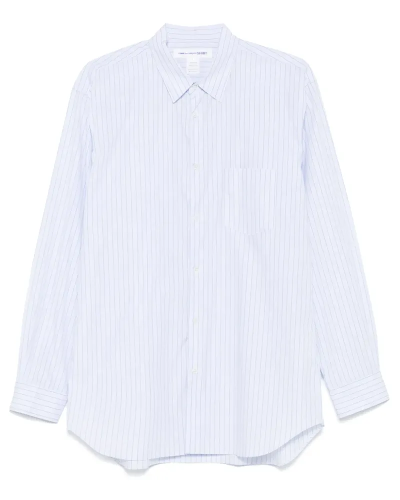 Comme des Garçons Gestreiftes Hemd - Blau Blau