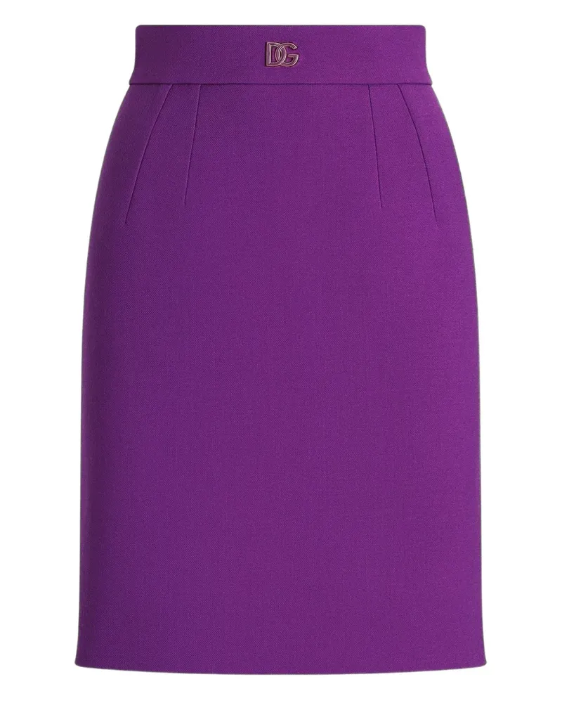 Dolce & Gabbana Minirock aus Wolle - Violett Violett