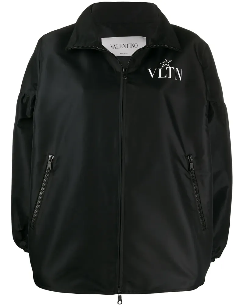 Valentino Garavani Bomberjacke mit Logo-Print - Schwarz Schwarz