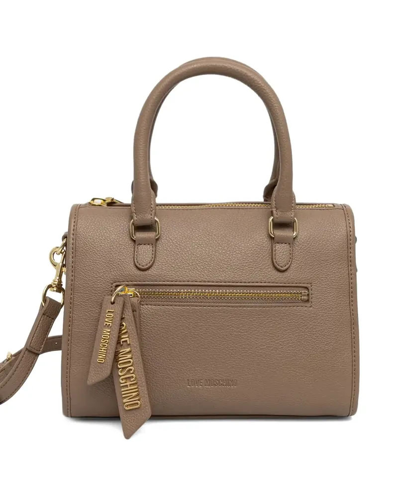 Moschino Tote Bag mit gekörntem Effekt - Nude Nude