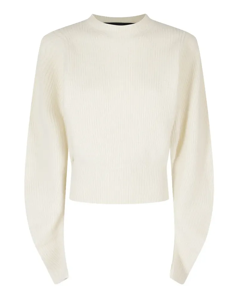 Federica Tosi ribbed-knit crew-neck sweater - Nude Nude