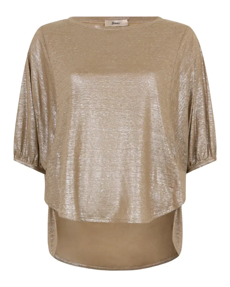 Herno short-sleeve T-shirt - Gold Gold