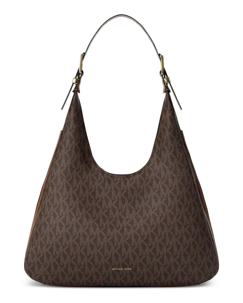 Michael Kors Sculterthasche mit Monogramm - Braun Braun