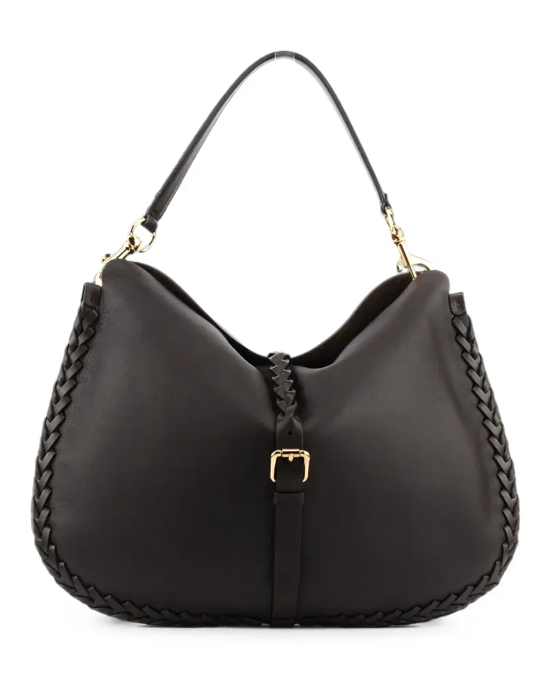 Etro Geflochtene Schultertasche - Braun Braun