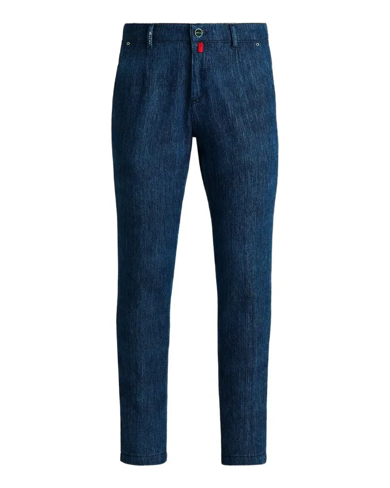 Kiton Hose mit geradem Bein - Blau Blau