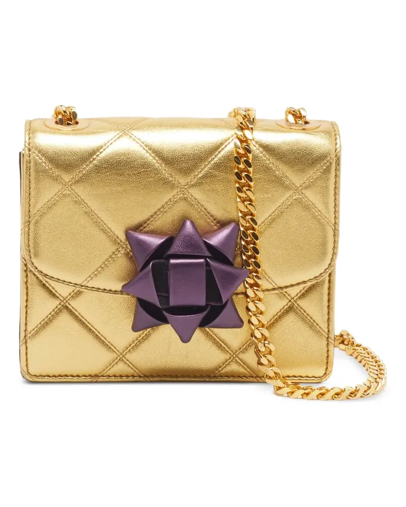 Marc Jacobs Gesteppte Trouble Ledertasche mit Klappe - Gold Gold