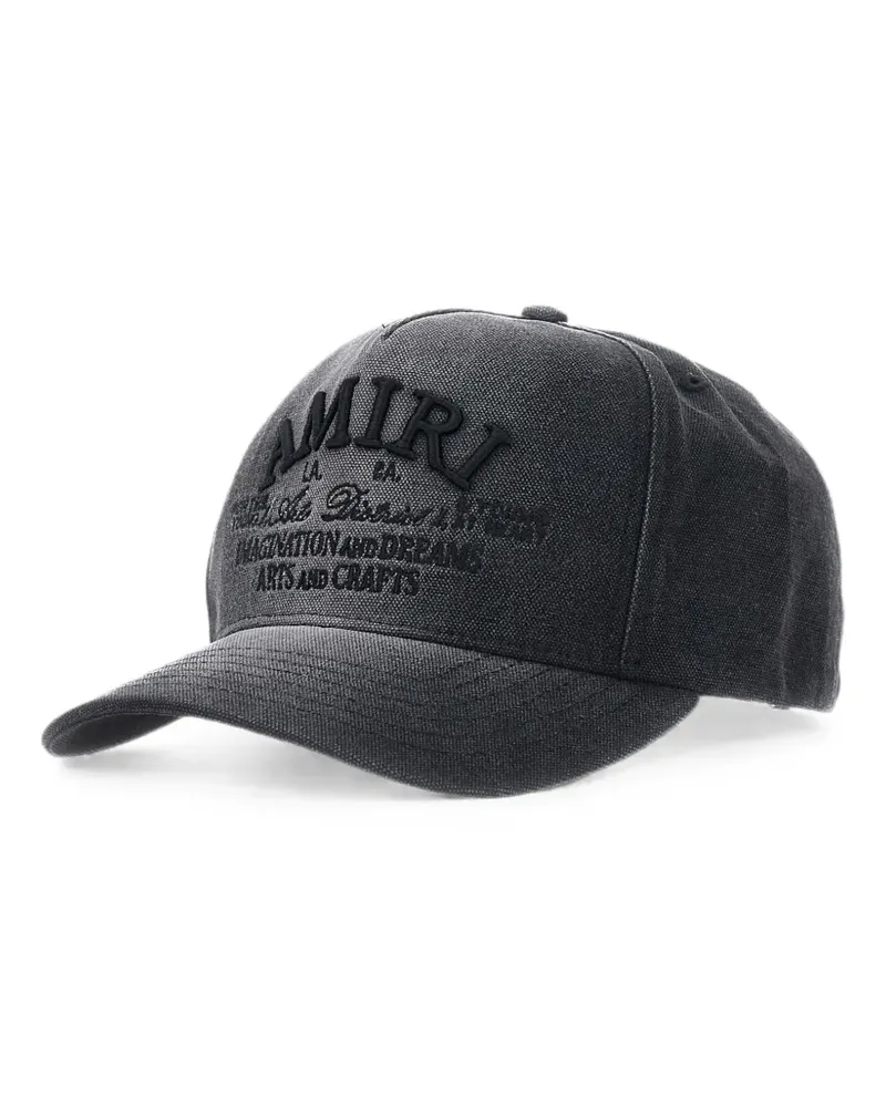 Amiri logo-embroidered baseball cap - Grau Grau