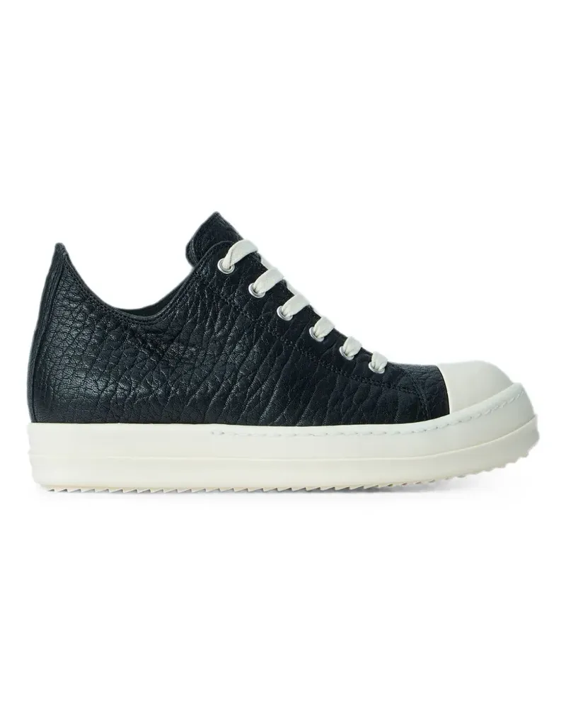 Rick Owens textured low-top sneakers - Schwarz Schwarz