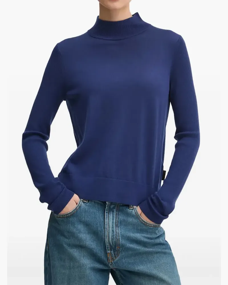HUGO BOSS Pullover mit Stehkragen - Blau Blau