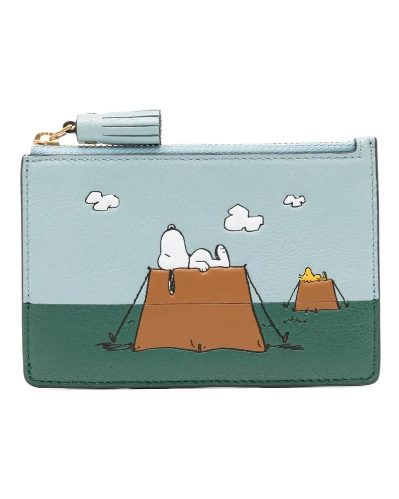 Anya Hindmarch x Peanuts Snoopy Kartenetui - Blau Blau