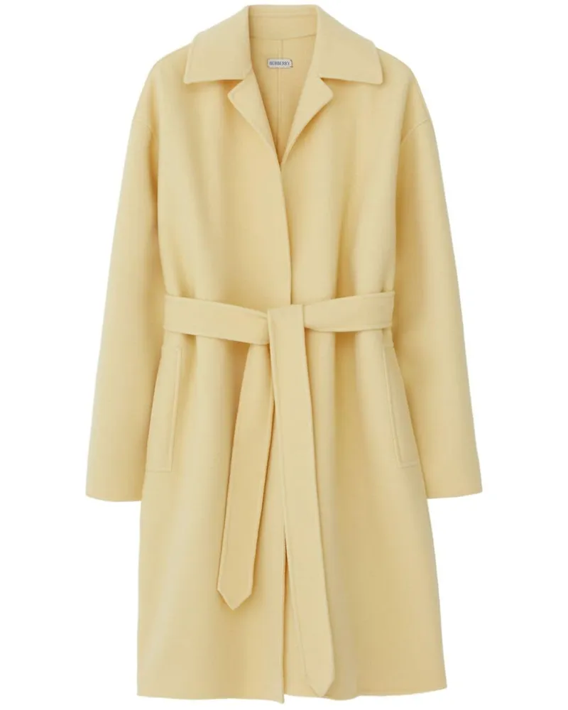 Burberry Kaschmirmantel mit Bindegürtel - Nude Nude
