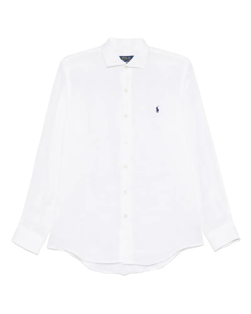 Ralph Lauren Hemd aus Leinen - Weiß Weiß