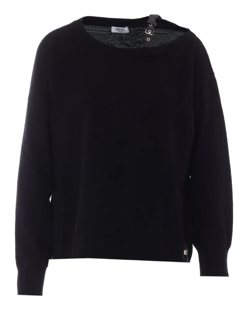 Liu Jo Pullover mit Riemen - Schwarz Schwarz