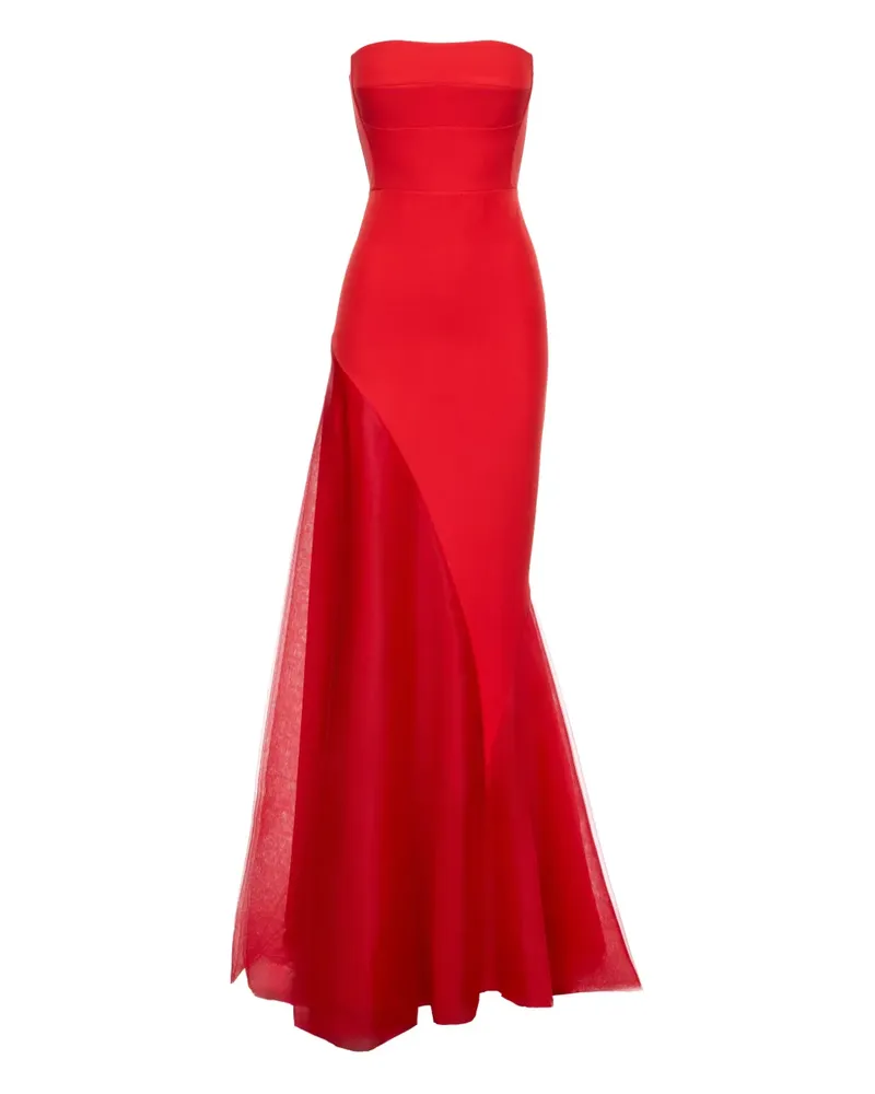 V:PM ATELIER Schulterfreies Kleid - Rot Rot