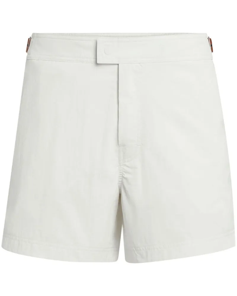 Ermenegildo Zegna 232 Road Brand Mark Badeshorts - Weiß Weiß