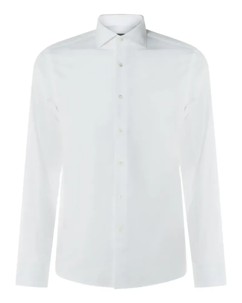 Canali long-sleeve shirt - Weiß Weiß