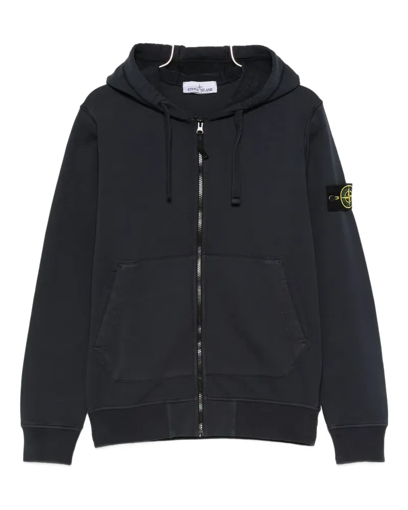 Stone Island zip-fastening hoodie - Blau Blau
