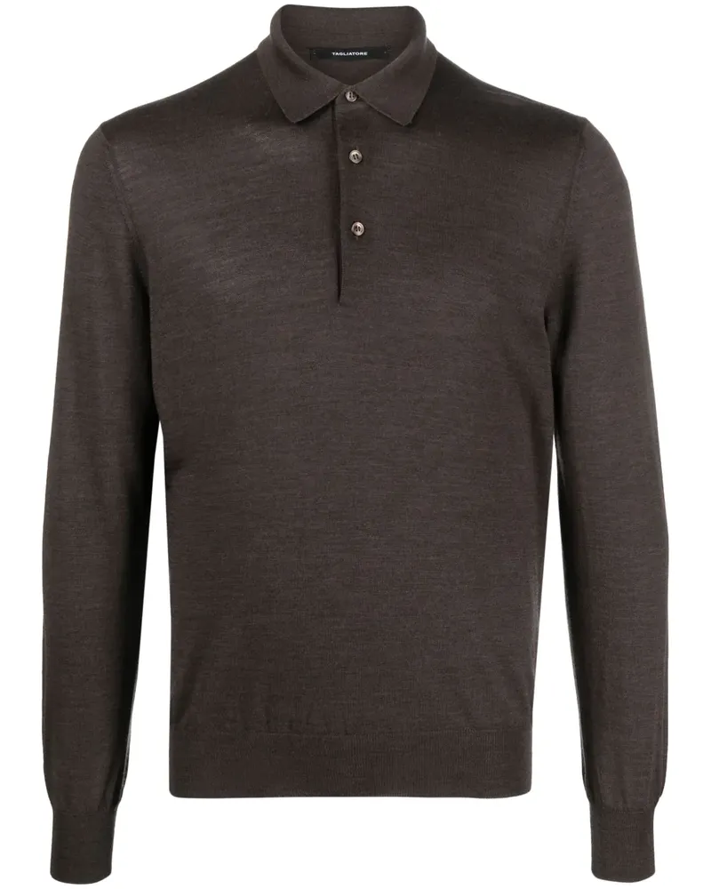 Tagliatore Poloshirt mit Knopfverschluss - Braun Braun