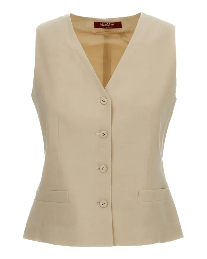 Max Mara Jacke mit Knöpfen - Nude Nude