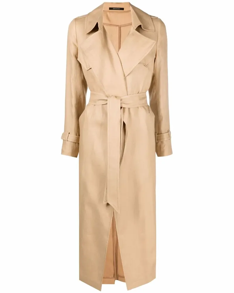 Tagliatore Carola Trenchcoat mit Bindegürtel - Nude Nude
