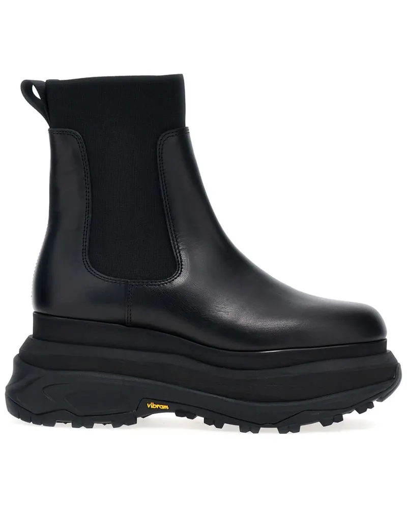 Sacai Klassische Chelsea-Boots - Schwarz Schwarz
