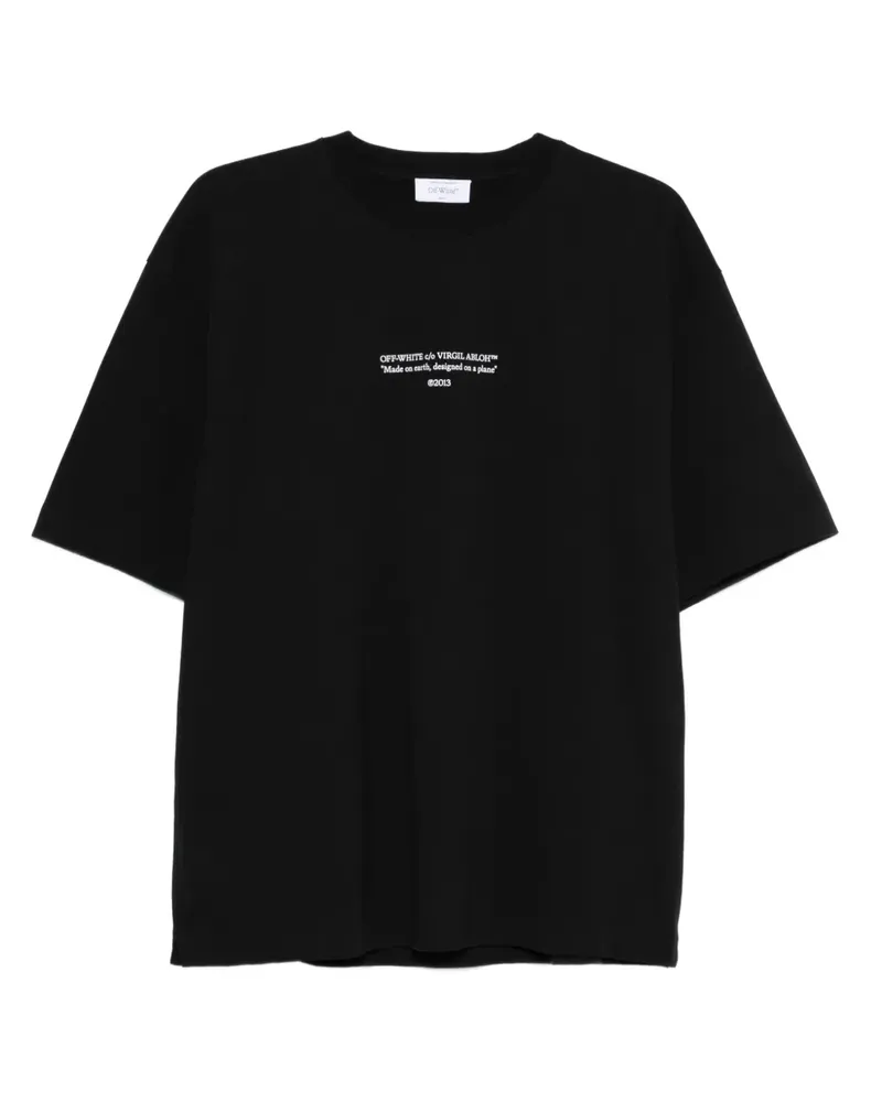 OFF-WHITE Made on Earth, Designed on a Plane T-Shirt - Schwarz Schwarz