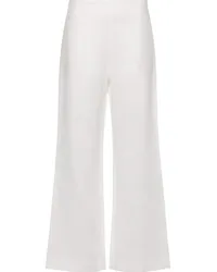 Ermanno Scervino Straight-Leg-Hose aus Leinen Weiß