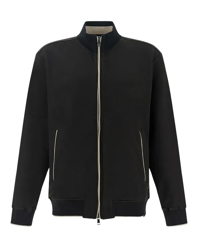 Paul & Shark zip-up fleece sweatshirt - Schwarz Schwarz