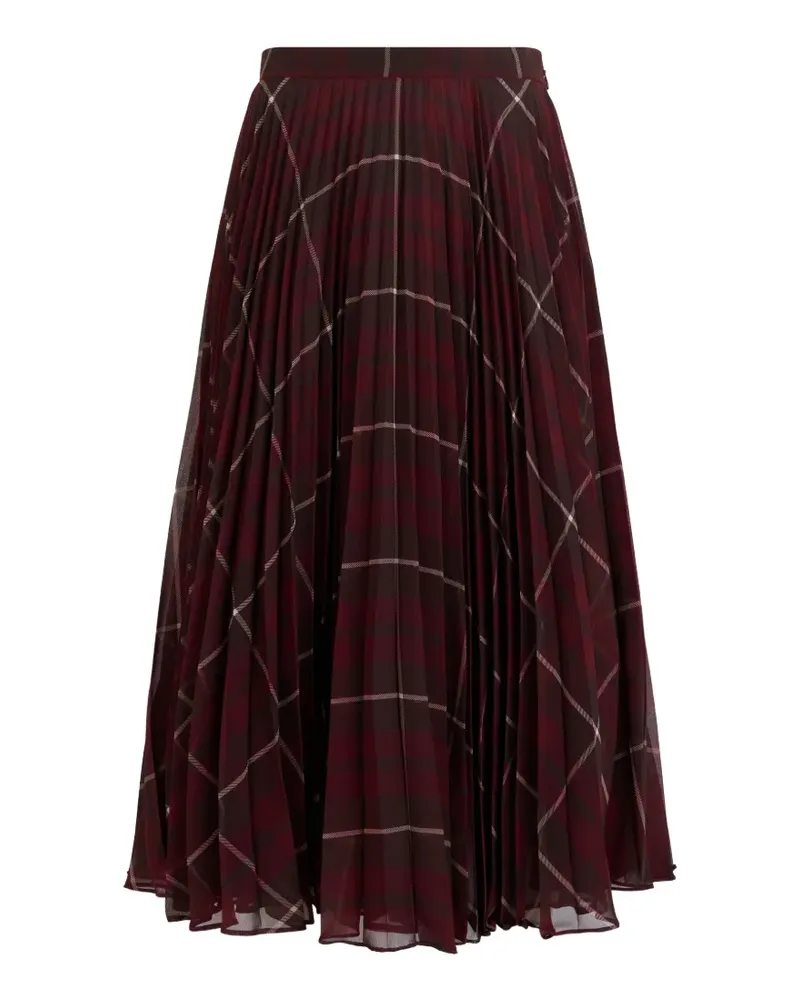 Max Mara Rock mit Falten - Rot Rot