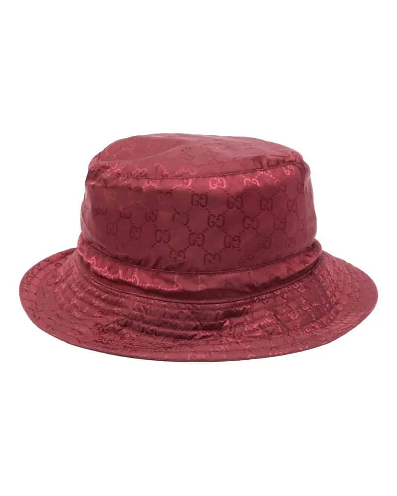 Gucci Fischerhut mit GG-Muster - Rot Rot