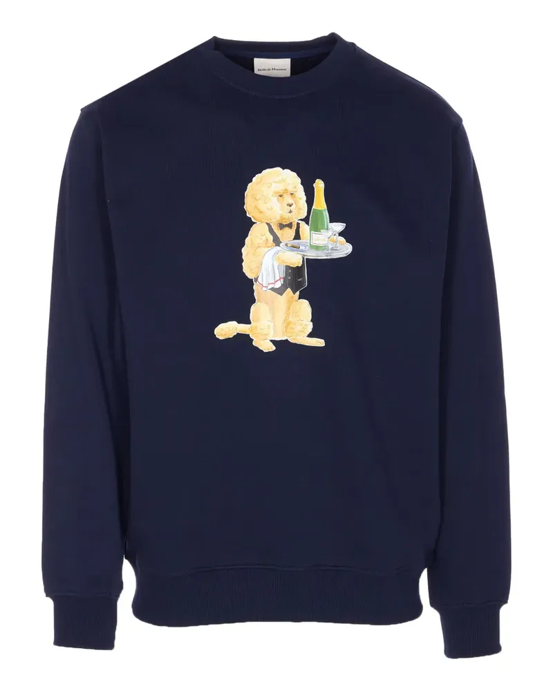 Drôle de Monsieur Le Poodle Sweatshirt - Blau Blau