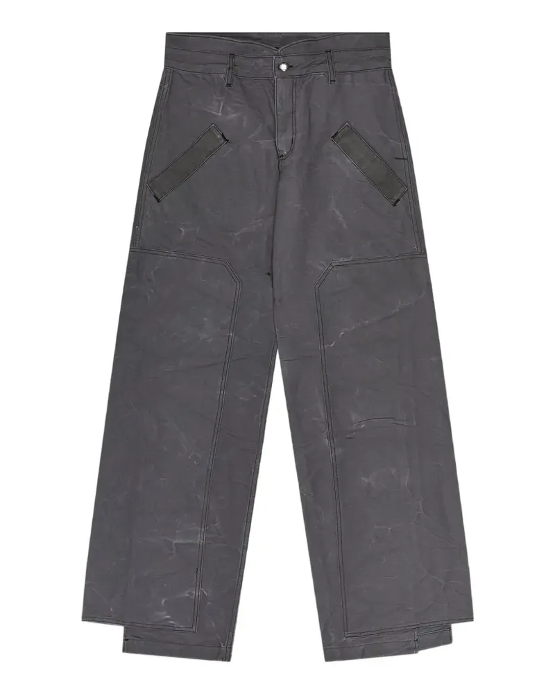Eckhaus Latta Hose mit Kontrasteinsätzen - Grau Grau
